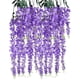 thumbnail image 4 of 12 Piezas De Glicinas De 3,6 Pies. Guirnaldas Colgantes De Glicinas Con Flores Para Bodas, Hogar, Color Morado., 4 of 8