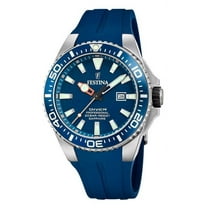 Festina The Originals Rubber Strap Blue Dial Quartz Diver's F20664-1 200M Men's Watch
