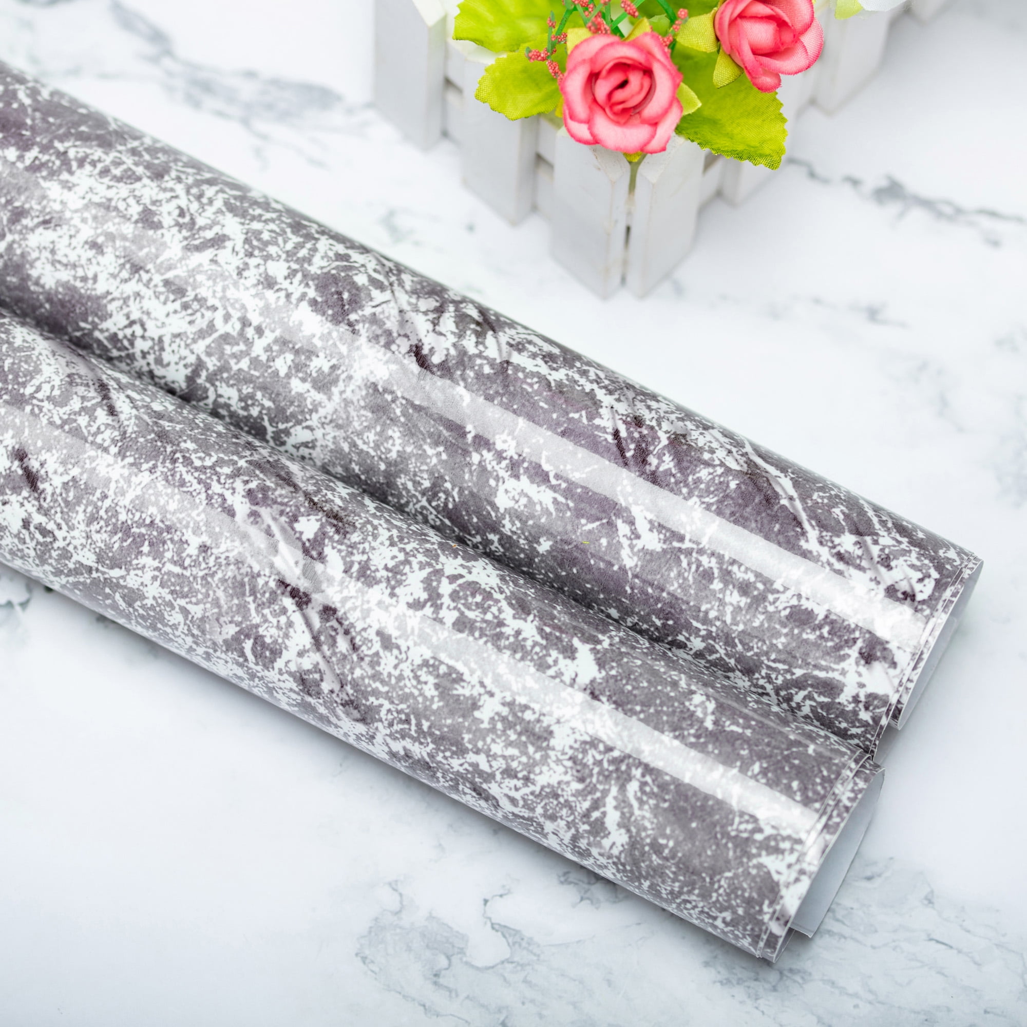 Nk Homelength1m 5m Width40cm Diy Self Adhesive Marble Wallpaper Granite Texture Contact Sticker Wall Paper For Living Room Bathroom Kitchen Countertop Table Decor Walmart Com Walmart Com