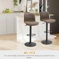 thumbnail image 4 of HOMCOM Tabourets de Bar Ensemble de 2, Tabourets de Bar Pivotants en Cuir PU Hauteur Comptoir, 4 of 10