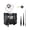 001 black seconds, variant on Misright Professional Music Box Pendulum Swing Clock Mechanism With Hands Shaft
