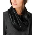 thumbnail image 2 of INC International Concepts Femmes Liquid Shine Infinity Wrap Foulards, Noir, 2 of 3