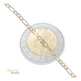 thumbnail image 3 of Pulsera italiana Imperial Jewelry Tricolor de 10 quilates 3.3mm 18.5cm, 3 of 5