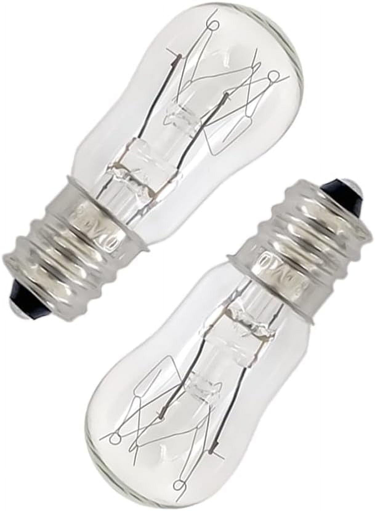 Appliance Clear Light WE05X20431 Dryer Drum Replacement Bulbs,120V/15W/E12,Dryer Light Bulb Compatible with GE & Hotpoint Dryers, 4-Pack