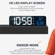 thumbnail image 5 of Wosthever Reloj despertador Temperatura 40 campanas Relojes de control de voz Pantalla de visualización Alta definición Accesorio digital Decoración del hogar, 5 of 6