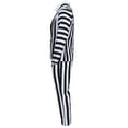 thumbnail image 2 of Bugman 80’s Beetle Adult Premium Halloween Costume Cosplay - Black and White Striped Suit, 3 Piece Set for Men, 2 of 6