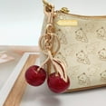 thumbnail image 6 of Cherry Bag Charms,Cute Purse Keychain,Key Chains Women Cute,Car keyrings leather handbags,Valentines Day Gifts, 6 of 13