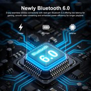Srhythm Nicecomfort 35 (2nd Gen) Hybrid Noise Cancelling Headphones,Bluetooth 6.0, 5Microphones with ENC, Transparency, Spatial Audio, 140H Playtime, Low Latency, Custom EQ via App