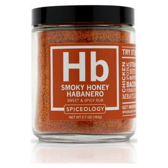 Spiceology - Smoky Honey Habanero - Sweet and Spicy Honey BBQ Rub - Spices and Seasonings - 5.7 oz