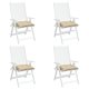 thumbnail image 4 of Juego de cojines para silla VidaXL, cómodo tejido Oxford, color beige, 4 of 9