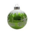thumbnail image 2 of Shiny Brite Medium Flocked Ball Ornament Nostalgic Vintage 3Inflock Hs Lime, 2 of 3