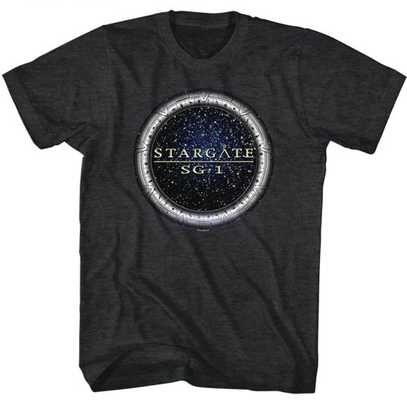 Stargate Sg1 Black Heather Adult T-Shirt Xl