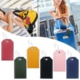 thumbnail image 4 of QLFSCXG Pu Leather Business Card Holder Luggage Tags Bag Baggage Tag Travel Identifier Suitcase Labels Red, 4 of 4