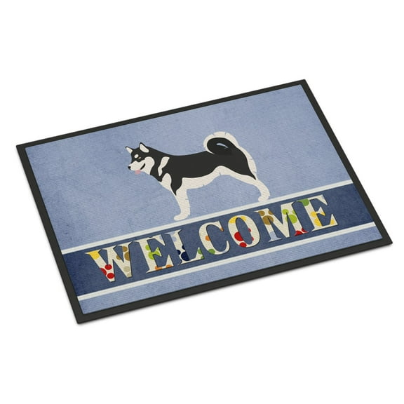 Carolines Treasures BB8324MAT Alaskan Malamute Welcome Door Mat Indoor Rug or Outdoor Welcome Mat 18x27 Doormat  27"L x