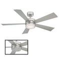 thumbnail image 3 of Wynd 52" Stainless Steel Integrated LED Smart Ceiling Fan with Remote Control, 3 of 10