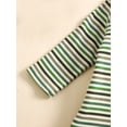 thumbnail image 6 of WIBACKER Newborn Baby Girls Boys Clothes Outfit Stripe Long Sleeve Ribbed Knit Romper Pants Set Fall Winter, 6 of 9