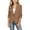 Coffee, variant on Kids Blazer for Girls 3/4 Sleeve Shawl Collar Graduation Formal Blazers Open Front School Uniform Jackets 4-15Y