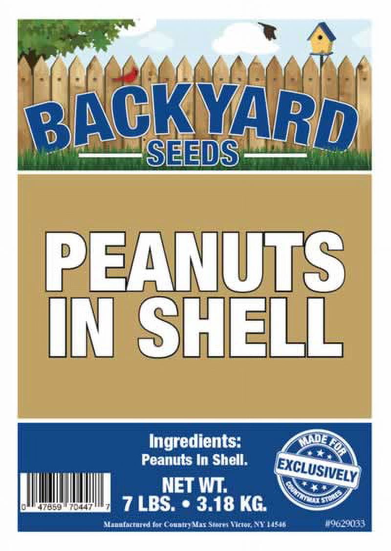 Backyard Seeds Raw Peanuts in the Shell 7 Pounds