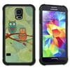Maximum Protection Cell Phone Case / Cell Phone Cover with Cushioned Corners for Samsung Galaxy S5 - Whimsical Owls