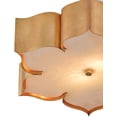 thumbnail image 4 of Antique Gold Leaf Grand Lotus Gold Flush Mount, 4 of 4