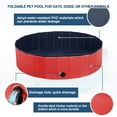 thumbnail image 3 of 160 x 30 cm Portable Dog Kiddie Swimming Pool , PVC Foldable Non-Slip Bathtub for Small to Large Dogs Pets (Red), 3 of 5