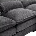 thumbnail image 6 of U-Shaped Sectional Sofa Couch Set, Modern Large Chenille Upholstered 4 Seater Sofa with Double Chaise and Padded Cushions, Modular Sectional Sofa Extra Wide Chaise Lounge for Living Room, Gray, 6 of 7