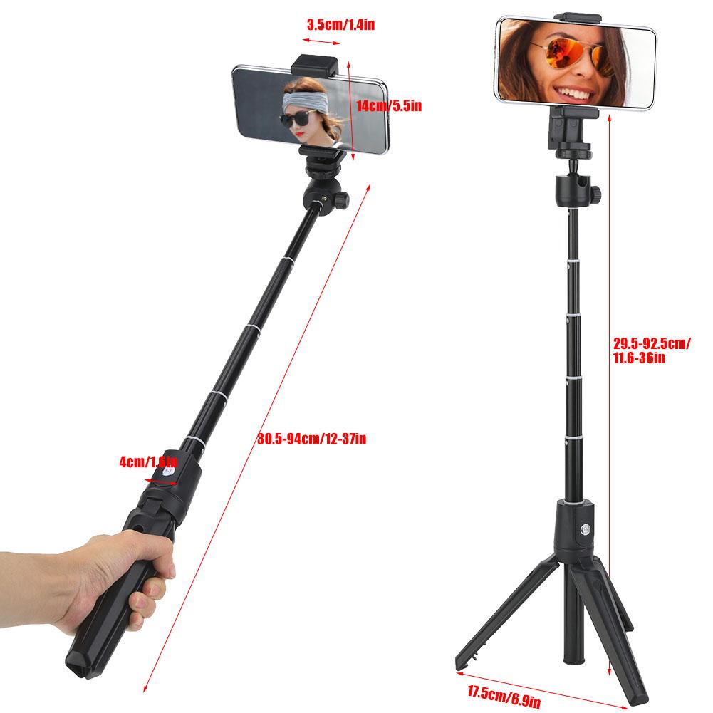 2 in 1 Selfie Stick Tripod Stand with Wireless Remote Control for Android for Mobile Phone Selfie Stick Tripod