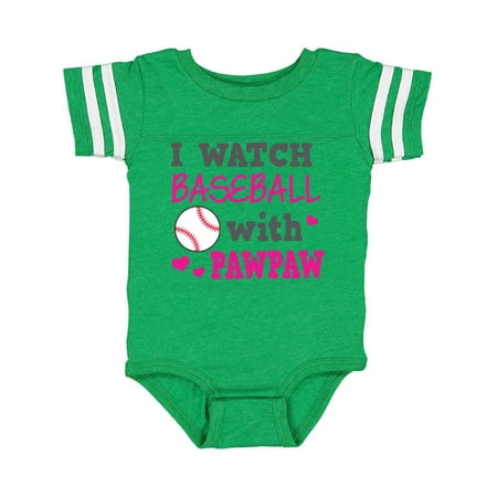 

Inktastic I Watch Baseball with My Pawpaw Gift Baby Girl Bodysuit