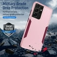 thumbnail image 4 of Entronix Heavy Duty Sleek Case designed for Galaxy S23 Ultra, Shockproof Drop Protection, Pink, 4 of 6