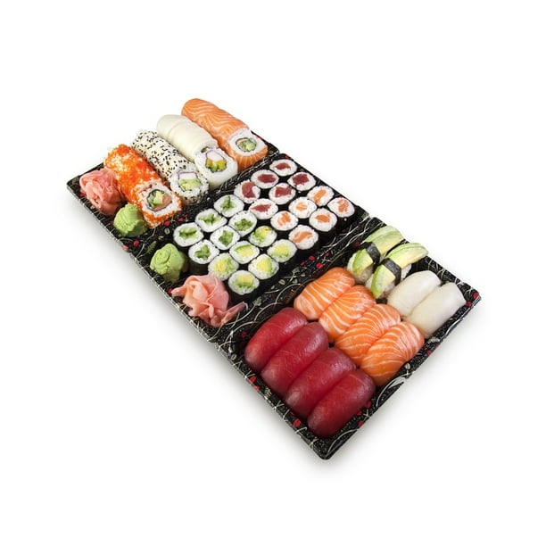 Maki Nigiri Rice Raw Set Fish Sushi Salmon12 Inch BY 18