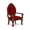 Red, variant on Dollhouse Chair Miniature Furniture Retro Vintage Chair Wooden Accessories 1:12 Chairs Upholstered Victorian Carved Armchair for Christmas Decoration Ornament (B)