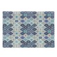 thumbnail image 1 of Traditional Cutting Board, Portuguese Historical Mixed Azulejo Mosaic Tiles with Moroccan Ceramic Motifs, Decorative Tempered Glass Cutting and Serving Board, Large Size, Multicolor, by Ambesonne, 1 of 1