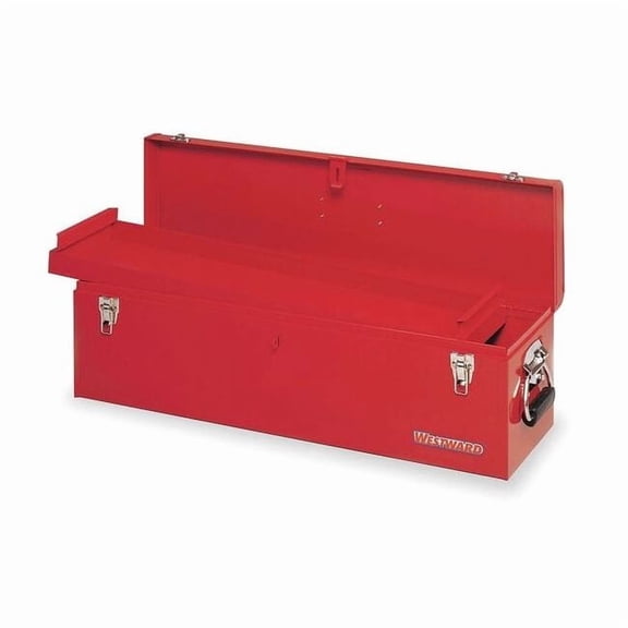 Westward WESTWARD Tool Box, Steel, Red, 30 in W x 8 in D x 9 in H 10J164