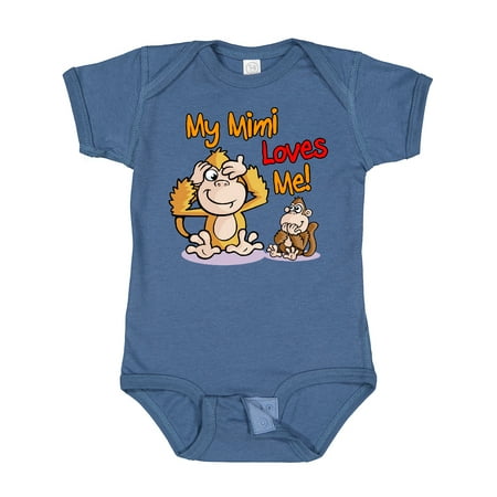 

Inktastic My Mimi Loves Me Monkey Gift Baby Boy or Baby Girl Bodysuit