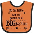 thumbnail image 3 of Inktastic So I'm Little, but I'm Gonna to Be a Big Brother Boys Baby Bib, 3 of 4