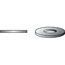 Washer, Commercial Flat, Stainless Steel, 5/16-In., 100-Pk.