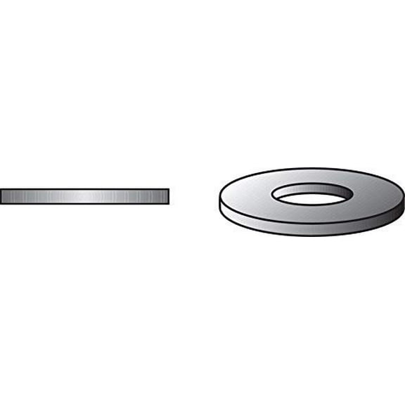 Washer, Commercial Flat, Stainless Steel, 5/16-In., 100-Pk.