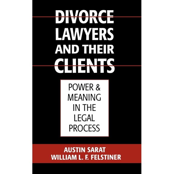 Divorce Lawyers and Their Clients: Power and Meaning in the Legal Process, (Hardcover)