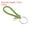 Fruit Green, variant on Braided Leather Keychain with Stainless Steel Key Ring Sleeve, PU Woven Wristlet Lanyard, Golden 2 Pack