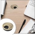 thumbnail image 4 of Computer Grommet Metal Cable Grommet Computer Desk Cable Hole Cover For Desks Office Worktops (4pcs, Cyan Color), 4 of 5