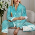 thumbnail image 6 of Bingfone Womens Pajama Sets Tranquil Ocean Canoe Journey Print,Long Sleeve Loungewear Pajamas Set-Medium, 6 of 8