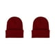 thumbnail image 3 of Gorro Beanie Qarigey Gorras de punto Skullcap Accesorios para el cabello Azufaifo rojo, 3 of 6