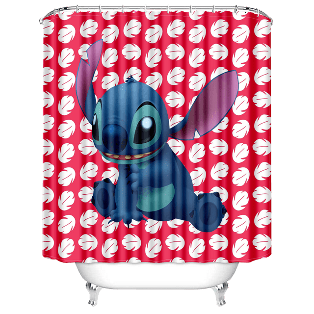 Stitch theme Shower Curtain Thickened material bath curtain for Hotel