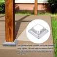 thumbnail image 4 of 50Pack Post Base Cover, 2.25x2.25 Metal One-Piece Post Skirt Porch Column Wrap(1x1), 4 of 6