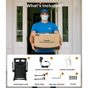 VOCIC Portable Electric Chair Lift, Rolling Design with Stabilized Base, 350 lbs