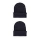thumbnail image 2 of Minnieouse Beanie Hat Gorros de punto Gorro de calavera ajustable Manga de moda Hilado multifuncional Accesorios para el cabello a prueba de Gris oscuro 2piezas, 2 of 6