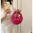 thumbnail image 6 of Kukuzhu Womens Quilted Crossbody Bag Puffer Top Handle Bag Quilted Handbag Nylon Padded Shoulder Bag Cloud Pleated Mini Hobo Bag, 6 of 7