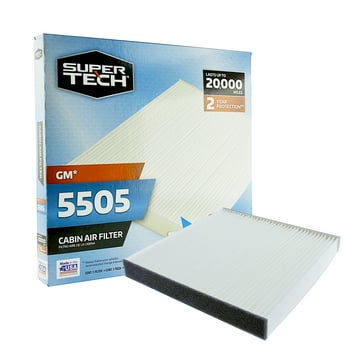 SuperTech Cabin Air Filter 5505, Replacement Air/Dust Filter for GM