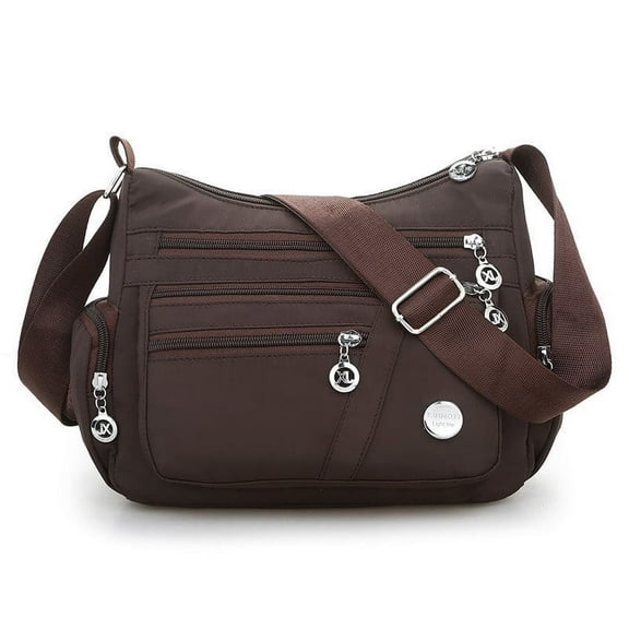 SUGARMOM Multi Pockets Crossbody Bag for Women Waterproof Nylon Single Shoulder Bag Travel Purses and Handbags
