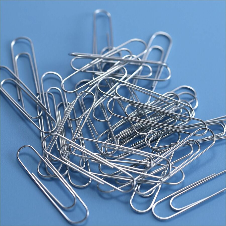 Officemate Giant Paper Clips - Giant - 1000 / Pack - Silver - Steel